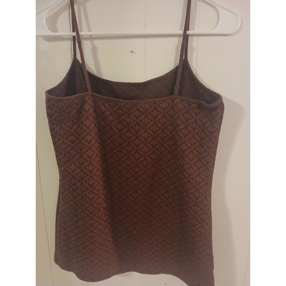 Loft Outlet Women's Spaghetti Strap Tank Top Rust Red Size Medium Casual Boho - Picture 3 of 3
